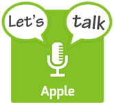 Let's Talk Apple Logo
